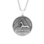 Anubis Steel Pendant Vintage Ancient Egyptian