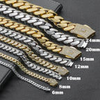 925 Silver VVS Moissanite Monaco Chain Necklace