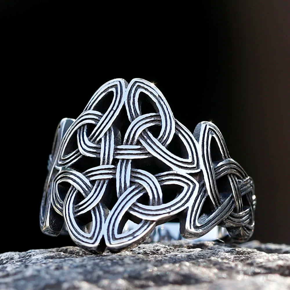 Viking Celtic Knot Totem Ring — Stainless Steel