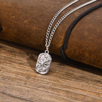Military Dog Tag Stainless Steel Pendant Necklace