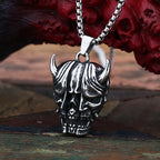 Ghost Skull Mask Pendant Necklace — Stainless Steel