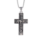 Classic St. Michael Cross Necklace — Stainless Steel