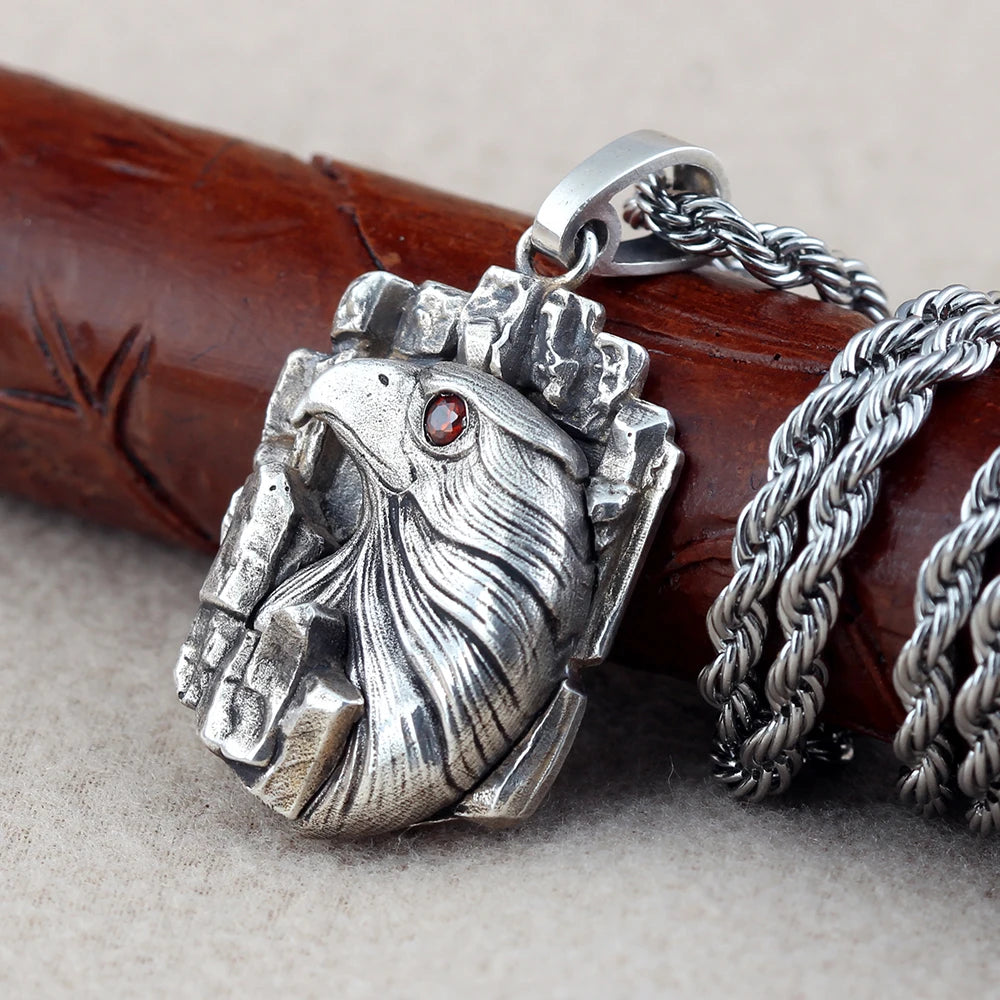Eagle Head Pendant — Stainless Steel