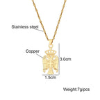 Republic of Serbia Eagle Pendant Necklaces for Women Men Silver Color/Gold Color Srbija Jewelry Serbian Gift