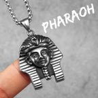 Egyptian Pharaoh Stainless Steel Pendant Necklace