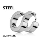 1 pair Fashion Simple Padlock Pendant Stainless steel lock Shaped Stud Earrings For Women Punk Hip Hop Style Ear
