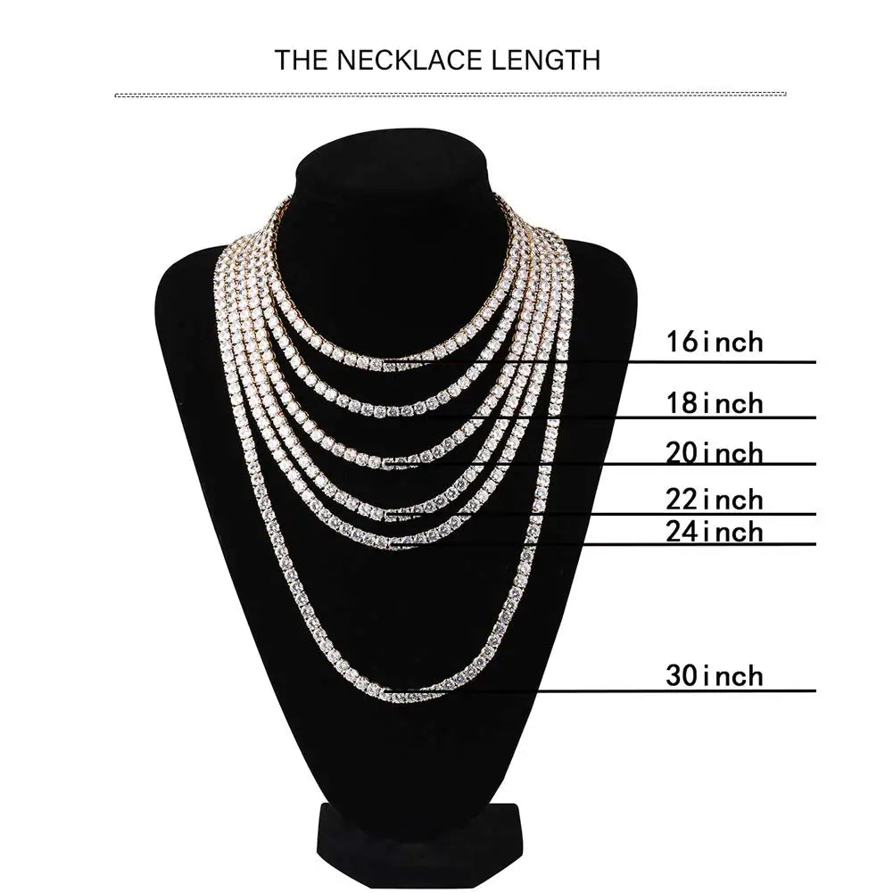 Iced Out Tennis Chain Necklace