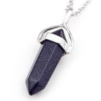 Amethyst Crystal Pendant Necklace