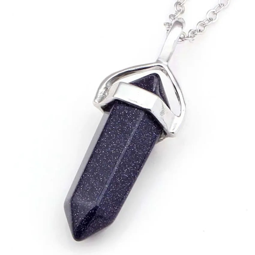 Amethyst Crystal Pendant Necklace