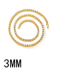 4mm Tennis Chain Necklace & Bracelet Set — Two-Tone
