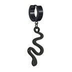Punk Mens Long Stick Ear Stud Set Black Earrings Gift for Boyfriend Lover Jewelry Nightclub Bar Earring