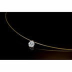 Top Quality Single White Crystals Pendant Necklace 925 Sterling Silver Summer Girls Women Choker Accessories Wholesale