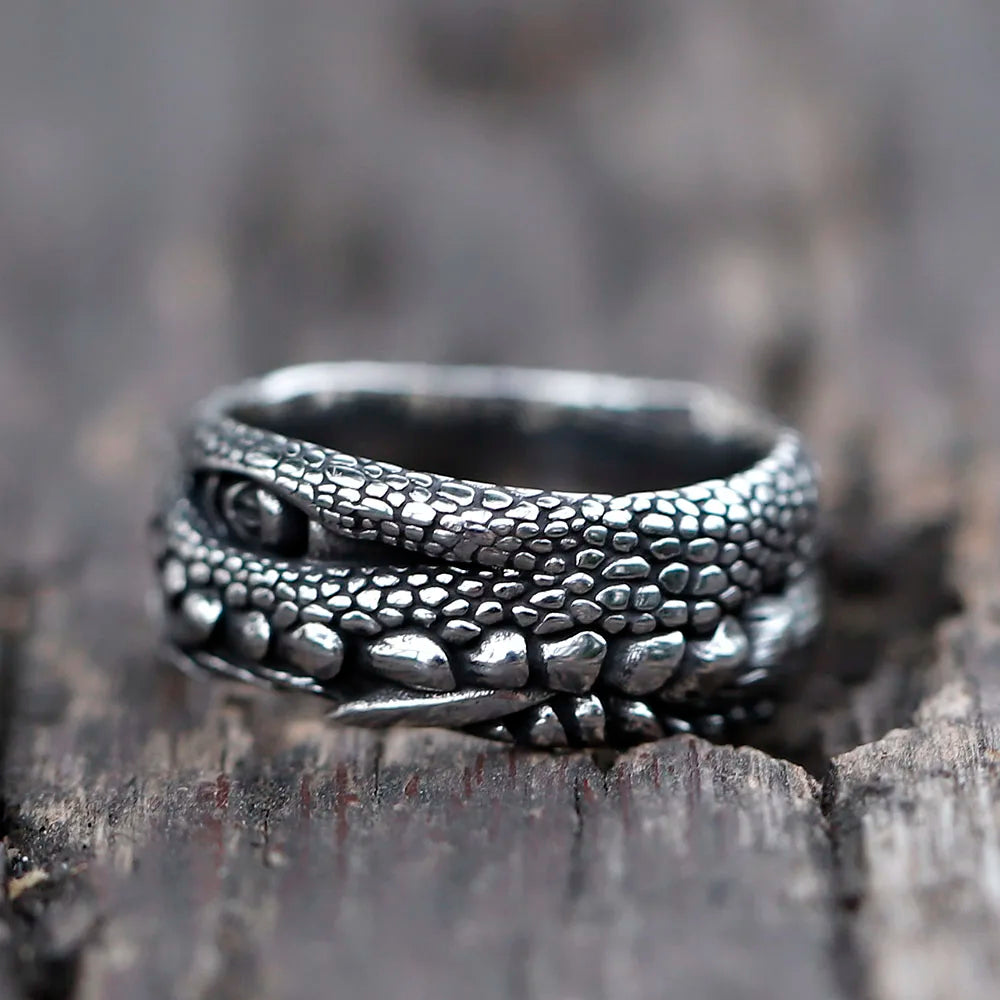Crocodile Animal Ring — Stainless Steel