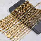 Gold Chunky Chain Bracelet — Stainless Steel