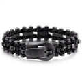 Steampunk Rock Skull Bracelet for Men In Waterproof Stainless Steel Skeleton Men's Bracelet Man Bike Jewelry Boys
