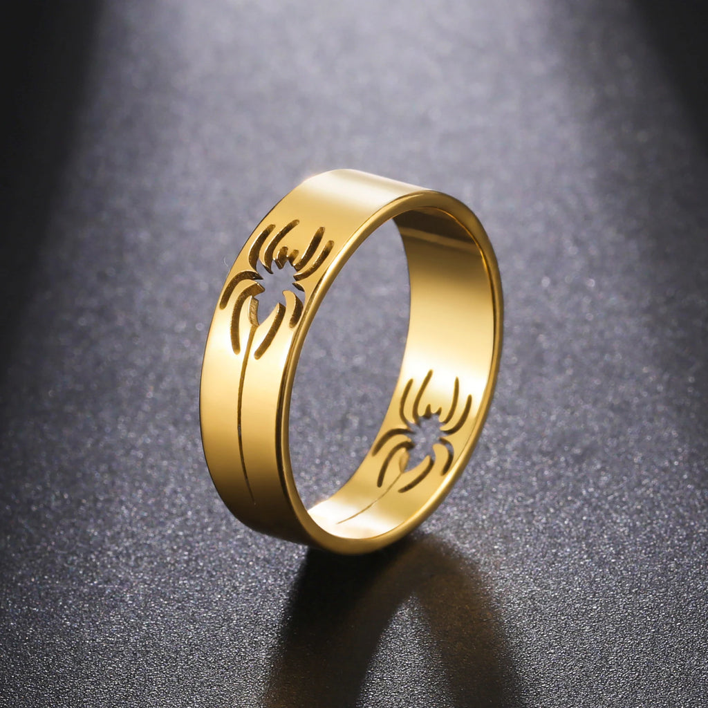 Halloween Spider Ring for Men & Women 6mm Wide — Stainless Steel