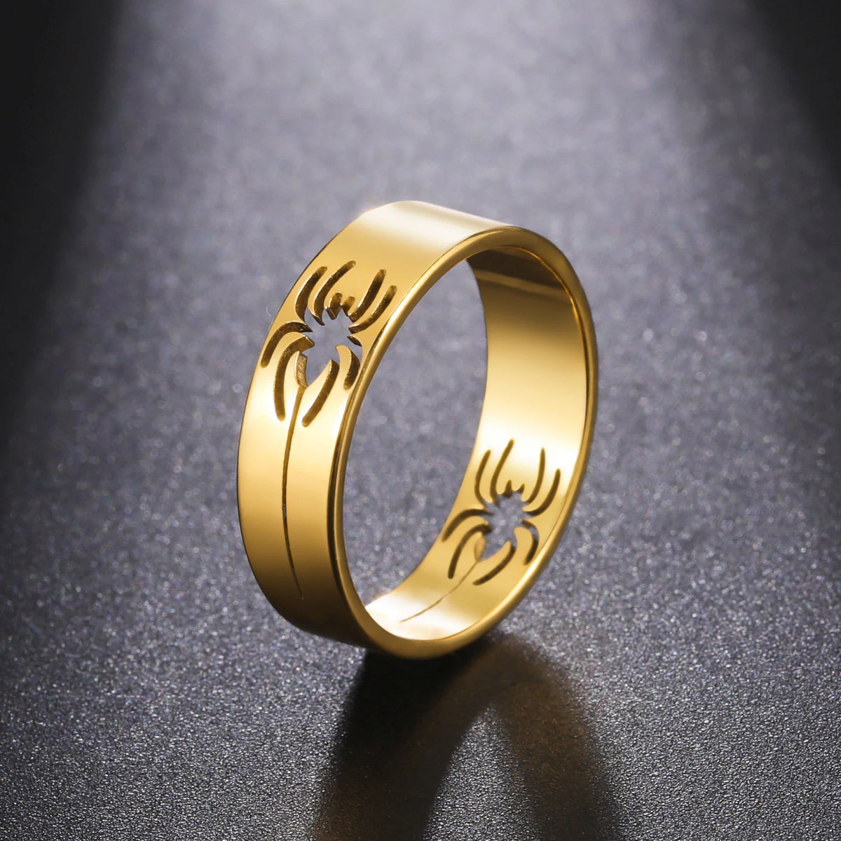 Halloween Spider Ring for Men & Women 6mm Wide — Stainless Steel