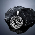 Viking Vegvisir Stainless Steel Pendant Necklace