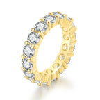 Iced Out Cuban Tennis Ring — Stainless