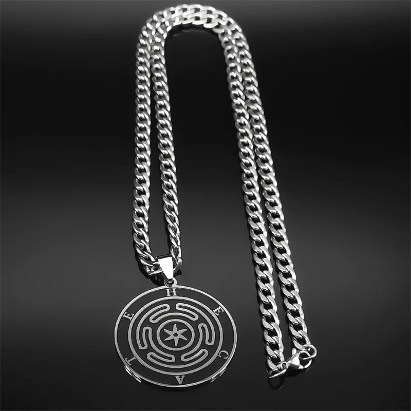 Greek Myth Silver Chain Mythology Hecate Wheel