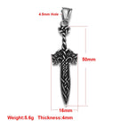 Stainless Steel Viking Norse Pendant for Necklace DIY Accessories Jewelry Making Findings Men Charm Supplies Punk Axe
