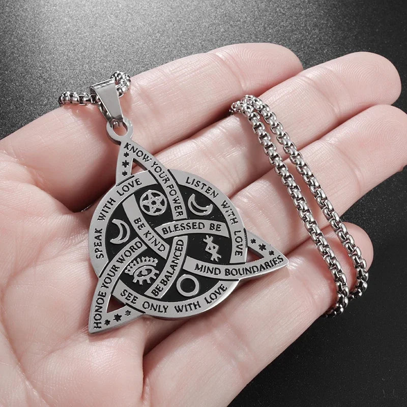 Celtic Trinity Knot Pendant Necklace — Zinc Alloy