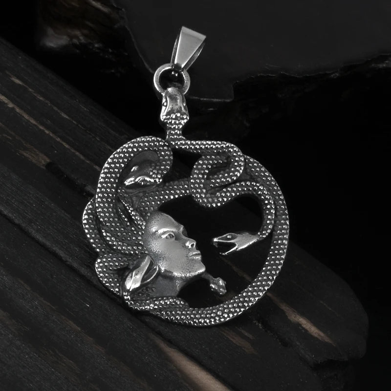 Gothic Satan Goat Stainless Steel Pendant Necklace