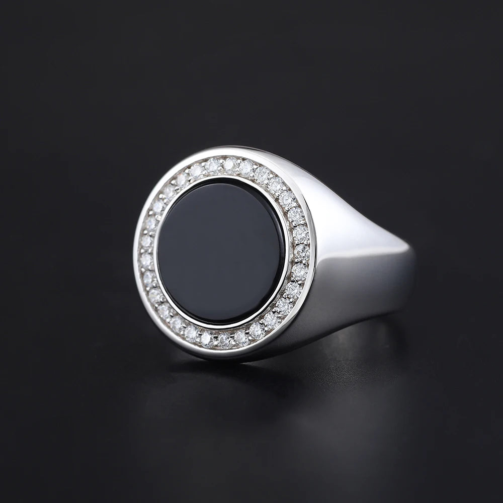 Agate Statement Ring — 925 Silver