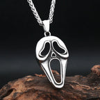 Punk Vintage Clown Mask Pendant Necklace For Men Boys 316L Stainless Steel Skull Mask Necklaces Party Jewelry Gifts Dropshipping