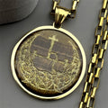 Star Demon Steel Pendant Witchcraft Triple Moon