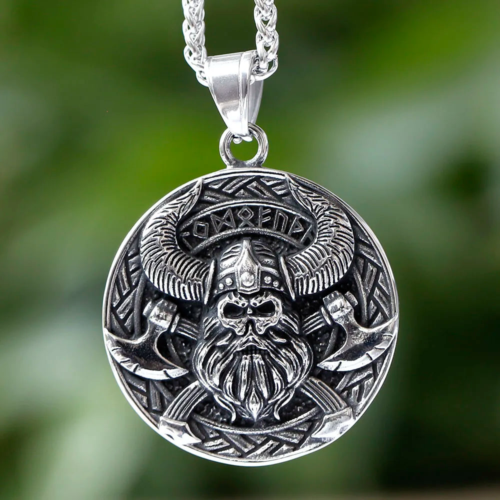 Viking Stainless Steel Pendant Necklace
