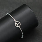 Peace Symbol & Anchor Bracelet — 3 Styles, Stainless Steel