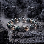 Block Volcanic Lava Stone Bracelet Men Black Classic Matte Obisidian Labradorite Bead Jewelry Women Birthday Gift for