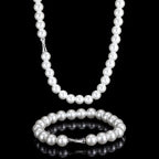 Pearl Bead Bracelet Stainless Steel 6-12MM