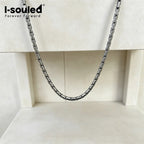 2.5mm Pure Titanium Snake Chain Necklace | Men Women Street Fashion Jewelry | Korean Style Round Pearl Chain Unisex