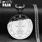 Star Pentacle Silver Pendant Necklace — Stainless Steel