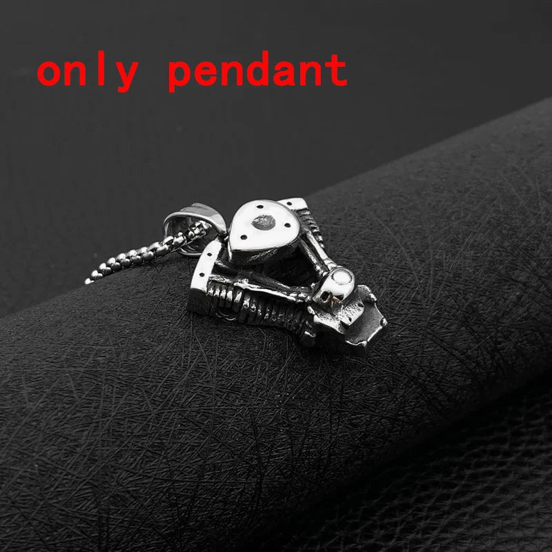 Fashion Punk Style Mask Men's Pendant Titanium Steel Hanging Neck Jewelry Student Hipster Hot Sale