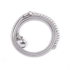 1.2mm Gold Color Stainless Steel Necklace For Men Hip Hop Titanium Steel Square Snake Chain Necklace Jewelry Accessories