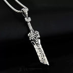 European and American style Viking amulet axe pendant stainless steel necklace couple party gift broken sword street