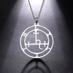 VASSAGO Sigil of Lilith Necklace Lilith Sigil Hecate Goddess Pendant Lucifer Satanic Lilith Symbol Wiccan Jewelry for
