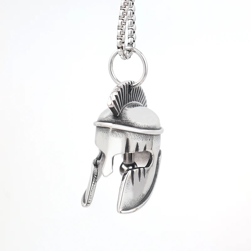 Vintage Design Viking Warrior Bell Pendant Motorcycle Wind Nordic Odin Guardian Bell Necklace Gift Jewelry Accessories