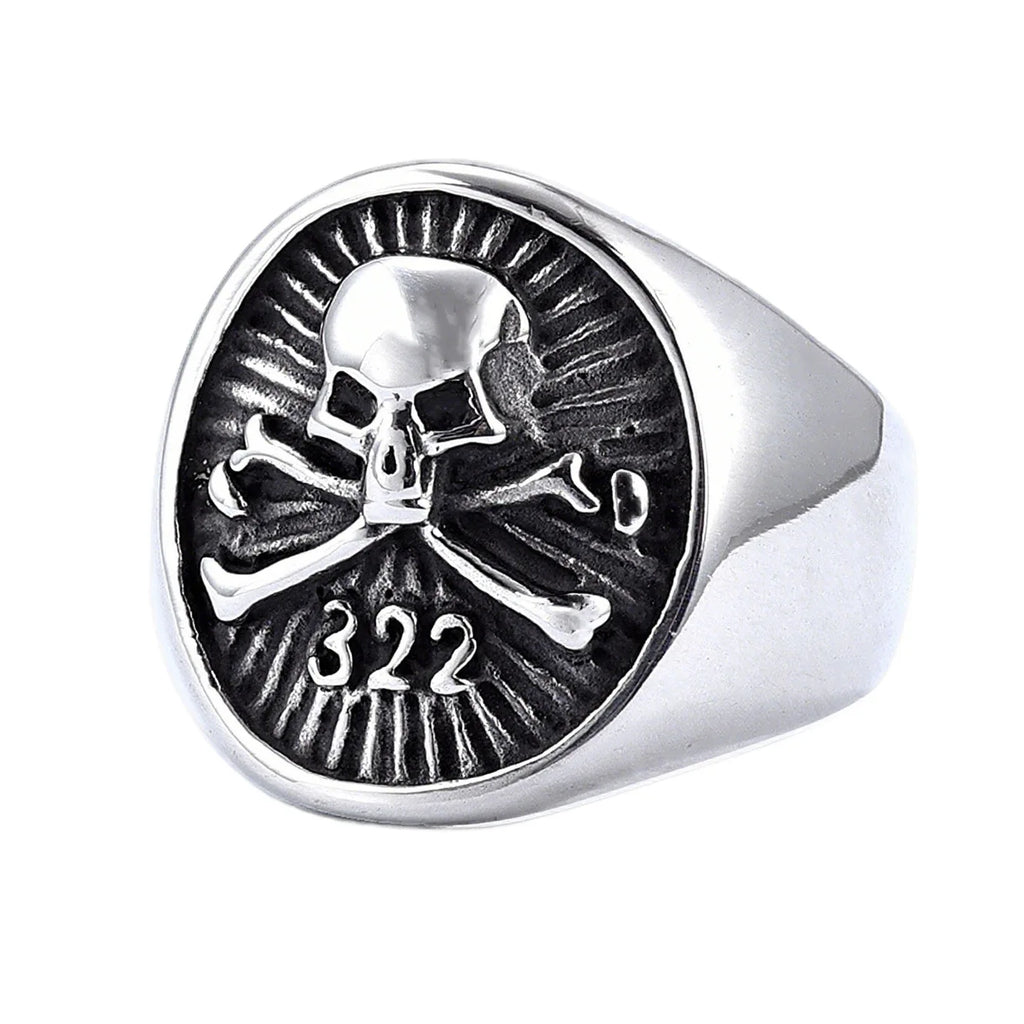 Multi Style Gothic Skull Rings Stainless Steel Fashion Personality Hip-hop Men Ring Biker Party Charm Jewelry Gift