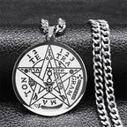 Pentagram Pendant Necklace — Stainless Steel