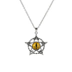 Antique Evil Eye Pendant Necklace For Women Men Creative Punk Hollow Star Colorful Eyeball Connect Choker Chain Jewelry
