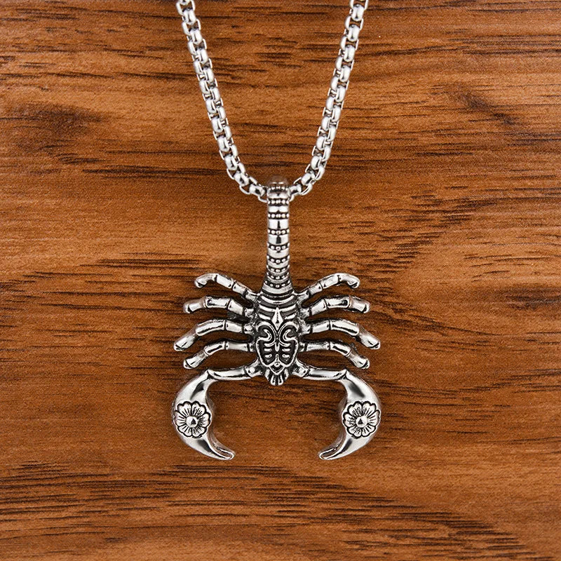 Scorpion Pendant Necklace Stainless Steel