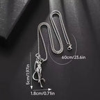 Gothic Succubus Pendant Necklace — Silver