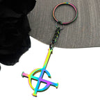 Cross Ghost Band Chain Necklace — Stainless Steel