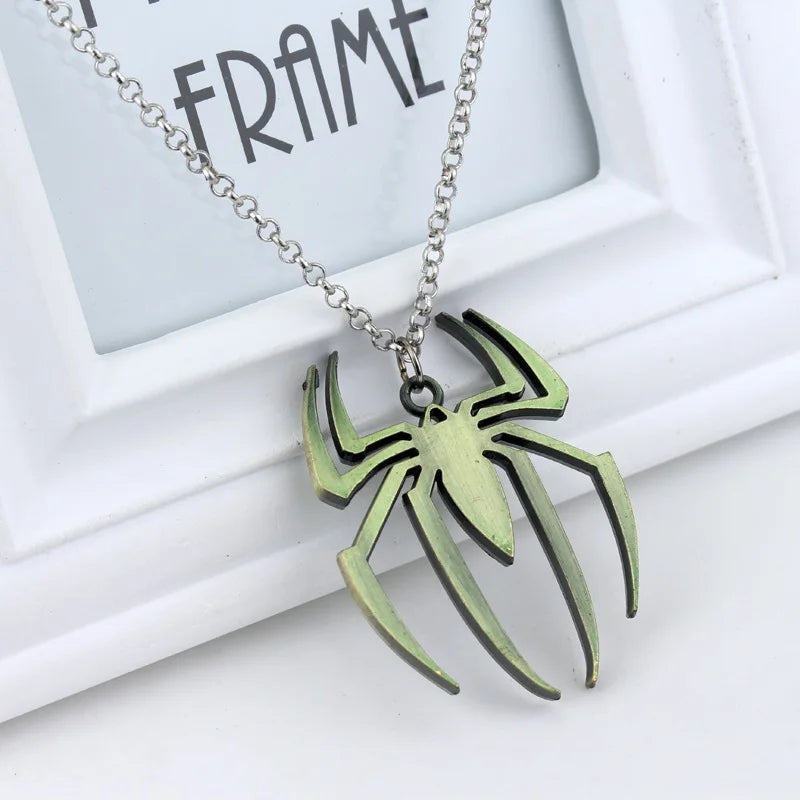  Stainless Steel Simple Personalized Spider Keychain Pendant Men and Women Fashion Party Pendant Necklace Charm Gifts