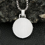Viking Compass Stainless Steel Pendant Necklace