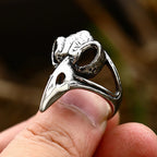 New Gothic 316L Stainless Steel Skull Ring Punk Hip Hop Fashion Skeleton Rings For Men Women Unique Biker Jewelry Halloween Gift